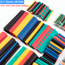 Load image into Gallery viewer, 127/135/164/328/530Pcs 2:1 Shrinkable Insulation Heat Shrinkable Tube Wire And Cable Data Cable Protector Electronic Diy