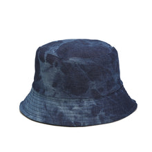 Load image into Gallery viewer, Washed-out Vintage Tie-Dyed Bucket Hat Women's Denim Double-Sided Wear Bucket Hat Outdoor Sun Hat