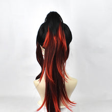 Load image into Gallery viewer, Kimetsu No Yaiba Black Dead MOU Jiguoyuan Cos Wig Black Red Gradient Color Jiguoyan Sheng