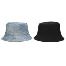 Load image into Gallery viewer, Washed-out Vintage Tie-Dyed Bucket Hat Women's Denim Double-Sided Wear Bucket Hat Outdoor Sun Hat