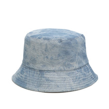 Load image into Gallery viewer, Washed-out Vintage Tie-Dyed Bucket Hat Women's Denim Double-Sided Wear Bucket Hat Outdoor Sun Hat