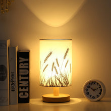 Load image into Gallery viewer, Solid wood decoration remote control usb table lamp bedroom bedside study led night light