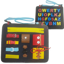Load image into Gallery viewer, Learning Board Educational Toys for Children and Infants Dressing Release Buckle Portable Felt Learning Board