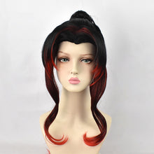 Load image into Gallery viewer, Kimetsu No Yaiba Black Dead MOU Jiguoyuan Cos Wig Black Red Gradient Color Jiguoyan Sheng