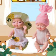 Load image into Gallery viewer, 12CM Sleep Baby Doll Various Style Cute Animal Baby Simulated Reborn Baby DIY Toy with Clothes for Children's Gift