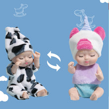 Load image into Gallery viewer, 12CM Sleep Baby Doll Various Style Cute Animal Baby Simulated Reborn Baby DIY Toy with Clothes for Children's Gift
