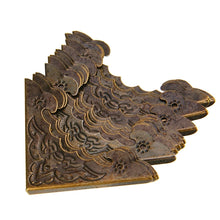 Load image into Gallery viewer, 12PCS Antique Jewelry Box Corner Foot Wooden Case Corner Protector Bronze Tone Flower Pattern Carved Metal Crafts 40X40mm MAYITR