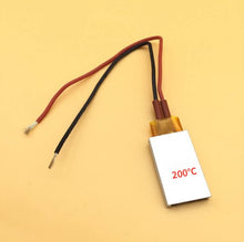 Load image into Gallery viewer, 12V 70 degrees to 200 degrees thermostat PTC aluminum shell ceramic heater heating plate heat preservation and antifreeze