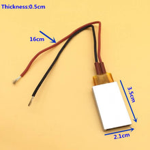 Load image into Gallery viewer, 12V 70 degrees to 200 degrees thermostat PTC aluminum shell ceramic heater heating plate heat preservation and antifreeze