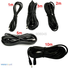 Load image into Gallery viewer, 12V DC Power Cord 5.5*2.1mm Male Female Power Adapter Extension Cable 1m 2m 3m 5m 10m Extend Wire For CCTV Camera LED Strip Use