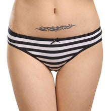 Load image into Gallery viewer, Sexy Women Panties Underwear Cotton Plus Size Briefs Striped Women's Underpants Soft Lingerie 1 Pc