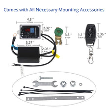 Load image into Gallery viewer, 12v Car Battery Disconnect Isolator Master Switches Cut Off Voltmeter Display Double Remote Control Battery Switch + Gloves