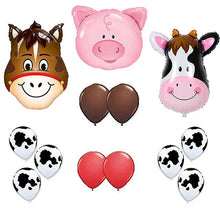 Load image into Gallery viewer, 13pcs/lot Birthday Decoration 44*64cm Pig Cow Neddy Farm Balloons for Farm Animal Theme Party Kid Birthday Party Supplies