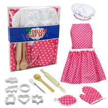 Load image into Gallery viewer, Girls Kitchen Toy Set Baking Tool Apron