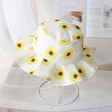 Load image into Gallery viewer, 1-4 Years Old Girl Spring and Summer SUNFLOWER Children's Bucket Hat Outdoor Sun-Shade Sun Protection