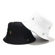 Load image into Gallery viewer, Pineapple Embroidery Reversible Fisherman Hat Men's and Women's Outdoor Sun Hat Student Travel All-Matching Bucket Hat