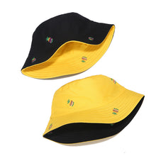 Load image into Gallery viewer, Pineapple Embroidery Reversible Fisherman Hat Men's and Women's Outdoor Sun Hat Student Travel All-Matching Bucket Hat