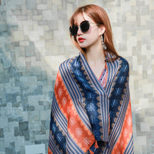 Load image into Gallery viewer, Summer Cotton and Linen Ethnic Style Travel Scarf Sunscreen Scarf Talma Women's Beach Scarf Printed Shawl New