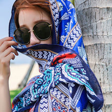 Load image into Gallery viewer, Summer Cotton and Linen Ethnic Style Travel Scarf Sunscreen Scarf Talma Women's Beach Scarf Printed Shawl New