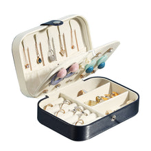Load image into Gallery viewer, Jewelry Storage Box Double earrings ring flannel portable Box