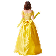 Load image into Gallery viewer, Halloween Princess Dress Yellow Fairy Suit European Retro Royal Court Clothes Fairy Tale Theme Costume Stage Costume Singer Clothes