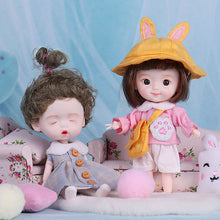 Load image into Gallery viewer, 13cm Doll 13 Movable Joints Boys Girls with Clothes OB11 Doll Curly Short Fake Cute Expression Mini 1/12 Doll Toy Girl Gift