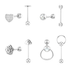 Load image into Gallery viewer, Stainless Steel Tongue Pin Piercing Jewelry Tongue Ring Tongue Pin