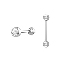 Load image into Gallery viewer, Stainless Steel Tongue Pin Piercing Jewelry Tongue Ring Tongue Pin