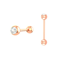 Load image into Gallery viewer, Stainless Steel Tongue Pin Piercing Jewelry Tongue Ring Tongue Pin