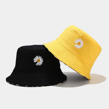 Load image into Gallery viewer, Men's and Women's Little Daisy Bucket Hat Double-Sided Spring and Summer Korean Style All-Matching Printed Sun Hat Japanese Style Basin Hat