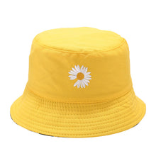 Load image into Gallery viewer, Men's and Women's Little Daisy Bucket Hat Double-Sided Spring and Summer Korean Style All-Matching Printed Sun Hat Japanese Style Basin Hat