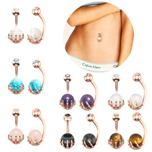 Load image into Gallery viewer, Paw Belly Ring Navel Stud Piercing Jewelry (Palm)