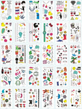Load image into Gallery viewer, Fresh Tattoo Stickers English Alphabet Cartoon Temporary Tattoo Stickers