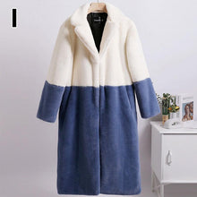 Load image into Gallery viewer, Women Mid-Length Winter Cardigan Loose Jacket Mink Velvet Teddy Coat Faux Fur Suit Collar Outerwear