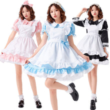 Load image into Gallery viewer, Pixel Adult Maid Cosplay Costume Three-Color Net Red Girlfriends Clothes Lolita Dresses