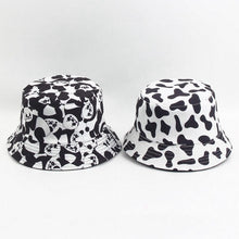 Load image into Gallery viewer, Cow Pattern Printing Bucket Hat Women's New Double-Sided Bucket Hat Men's Summer Outdoor Sun Hat