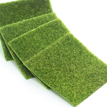 Load image into Gallery viewer, 15/30cm Grass Mat Green Artificial Lawns Turf Carpets Fake Sod Garden Moss Landscape For Home Floor Aquarium Wedding Decoration