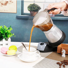 Load image into Gallery viewer, 150ml/300ml 3-6 Cups 480W Electric Espresso Moka Pot Detachable Kitchen Stovetop Coffee Maker