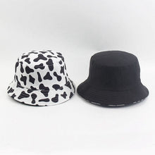 Load image into Gallery viewer, Cow Pattern Printing Bucket Hat Women's New Double-Sided Bucket Hat Men's Summer Outdoor Sun Hat