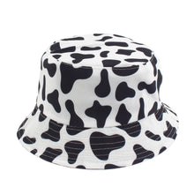 Load image into Gallery viewer, Cow Pattern Printing Bucket Hat Women's New Double-Sided Bucket Hat Men's Summer Outdoor Sun Hat