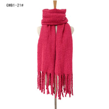 Load image into Gallery viewer, Season New Thick Tassel Circle Sand Solid Color Scarf Women's Thickened Men's Shawl