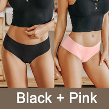 Load image into Gallery viewer, 2PCS/Set Seamless Panties Women Sexy Underwear V Desgin Waist Briefs Plus Size Brazillian Pantys Female Lingerie Underpants