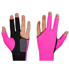 Load image into Gallery viewer, Gloves Silicone Non-Slip Billiard Gloves Open Finger Breathable Three Finger Gloves Elastic Lycra