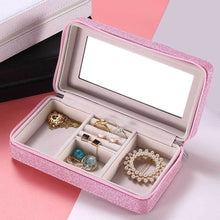 Load image into Gallery viewer, Jewelry Storage Box Portable Travel Earring Ring Multi-Functional Holders Case