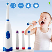 Load image into Gallery viewer, Sonic Vibration Rotary Electric Toothbrush Adult And Children Double Heads Tooth Brush