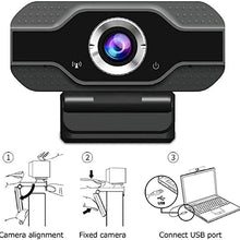 Load image into Gallery viewer, 1080P Network HD Camera with Built-in Microphone Computer Notebook USB Plug-and-Play