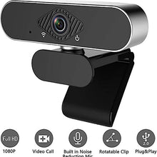 Load image into Gallery viewer, 1080P Computer Camera with Microphone PC Network USB Plug and Play