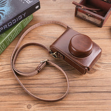 Load image into Gallery viewer, Universal Fuji Leather XE4 X100v X30 Leather Case X100f D-LUX7 LX 100 M2 Camera Bag