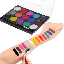 Load image into Gallery viewer, 15Colors Face Painting Kit Body Makeup Non Toxic Water Paint Oil With Brush For Christmas Halloween Fancy Carnival Vibrant Party