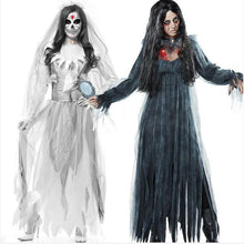 Load image into Gallery viewer, Halloween Horror Ghost Bride Zombie Costume Game Suit Bar Stage Vampire Demon Costume